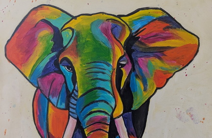 Ellen the Elephant  Paint 'N Sip