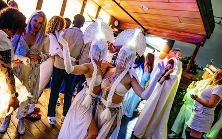 Opulent Temple's Sacred Dance: White Costume Party 