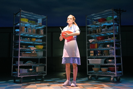 Christine Dwyer as Jenna in Waitress Credit Tim Trumble sqxmag