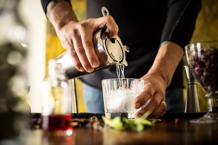yusef pours-a-drink