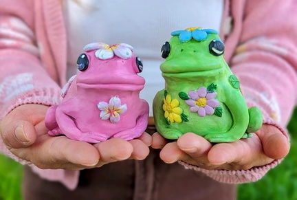 Paint Your Own Flower Frog