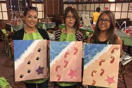 Paint Nite Foot Steps