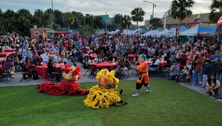 Asian Mega Night Street Food Market