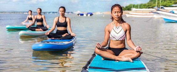 Beginner Stand-Up Paddleboard Yoga