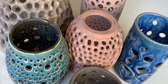 Pottery on a Wheel