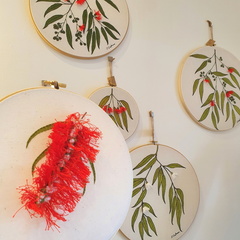 Australian Natives Watercolour &amp; Embroidery Workshop