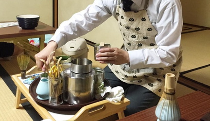 Japanese sweets making and matcha tea class