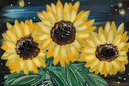 Saturday SHEnanigans Firefly Sunflowers