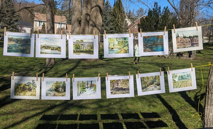 Spring Breeze Clothesline Art Sale