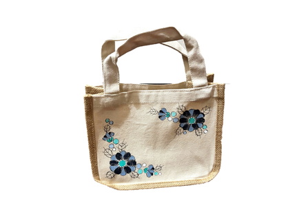 Tole painting Scandinavian style canvas bag, Hiroshima Jp