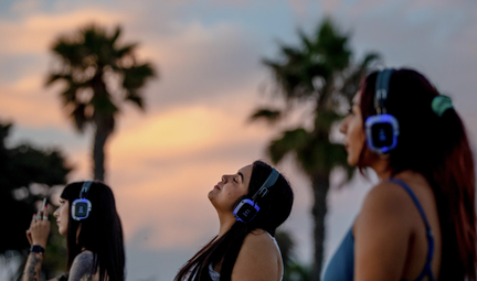 sunset silent disco