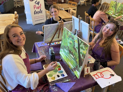 Sip &amp; Paint Elephant Giving Tulips Manchester