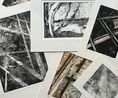 Family Dry Point Etching Workshop Birmingham