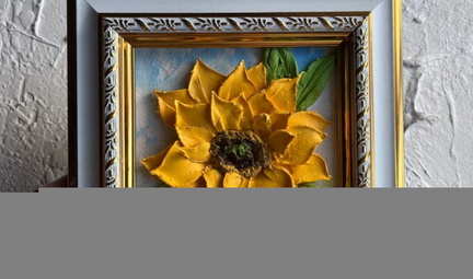 sculpture painting workshop sunflower