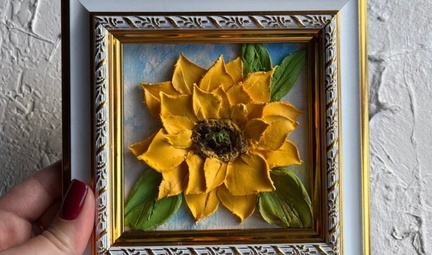 sculpture painting workshop sunflower