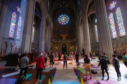 Yoga on the Labyrinth