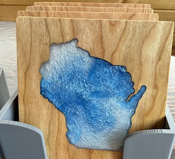 Make &amp; Take Wood Coasters with Resin Pouring