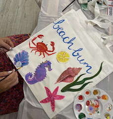 Tote bag painting