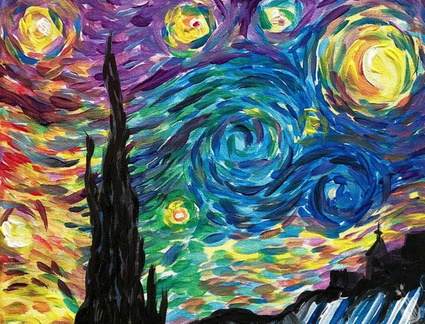 Rainbow Starry Night