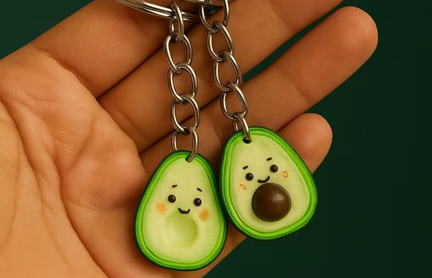 Couple Clay Keychain (In Person Class)