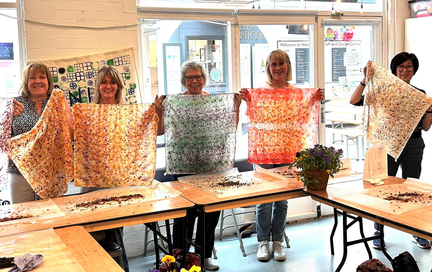 Botanical dyed Silk Scarf Workshop