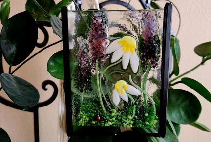 Fused Glass Plant Stake