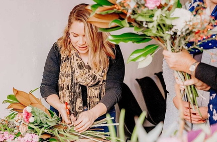 Bouquets &amp; Bubbles  Flower Arranging workshop