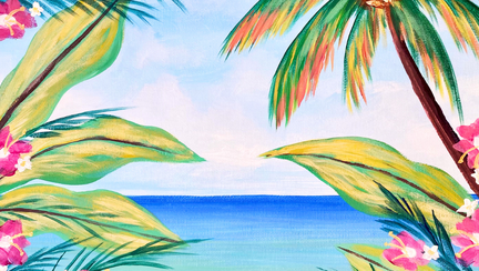 Sip &amp; Paint Hawaiian Breeze
