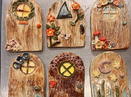Family Art Workshop Clay Fairy Doors