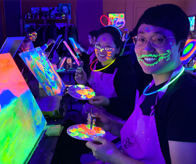 Paint and Sip: Paint in the Dark