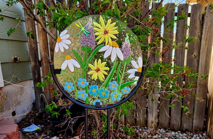 Fused Glass Garden Art