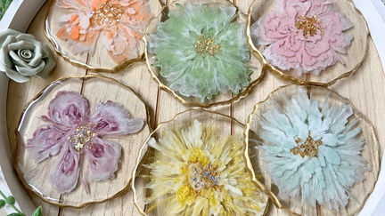 Coaster Resin Art