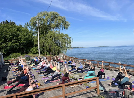Yoga on the Lake at the Castaway's