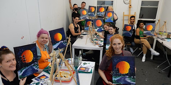 Paint n Sip in Melbourne - Ladder Art Space
