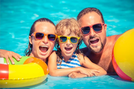 Community pool party