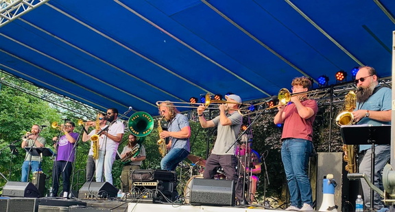 Fall Creek Brass Band at South Hill Cider