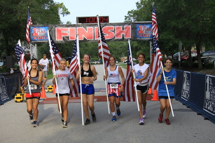 Celebration-flag-girls