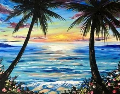 Paint Nite Psyched for Summer