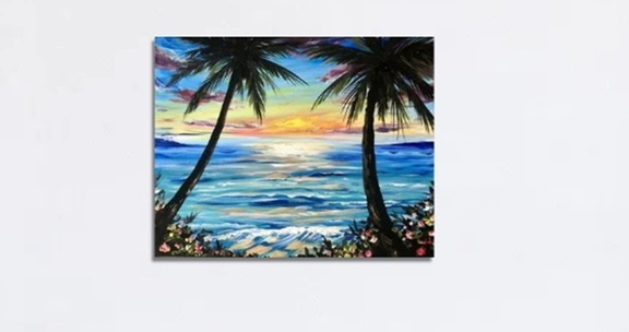 Paint Nite Psyched for Summer