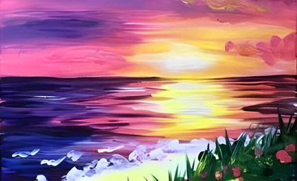 Paint Nite- Blooming Sunset