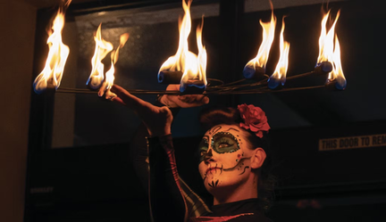 Kavas Tacos with our fire shows