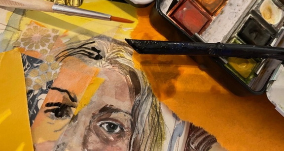 Self-Portraiture in Ink and Watercolour City Art Centre