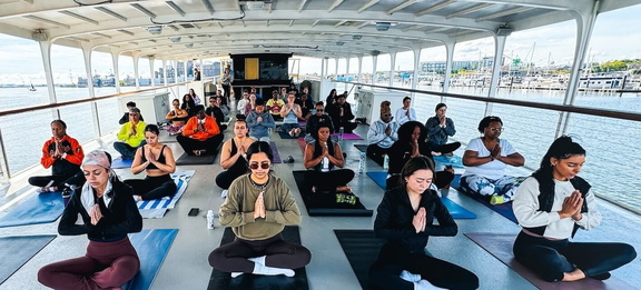 Yoga on a Yacht