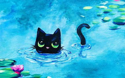 Paint Nite - Monet's Cat