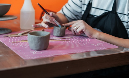 Glazing Technique Workshop Sunset Mug