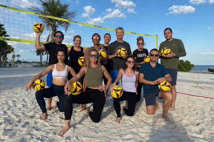 Red, White &amp; Blue Themed Beach Volleyball Tournament