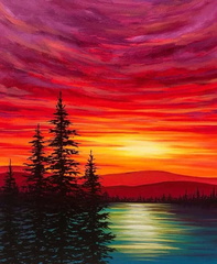 Paint Nite: Blazing Summer
