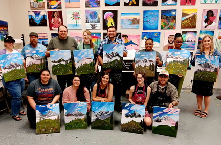 Painting Class Misty Mountain Mornings 31