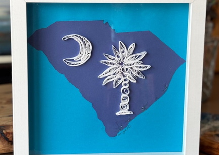 Quilling SC State Flag Design