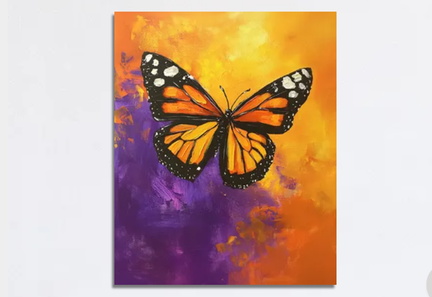 Paint Nite Monarch Butterfly